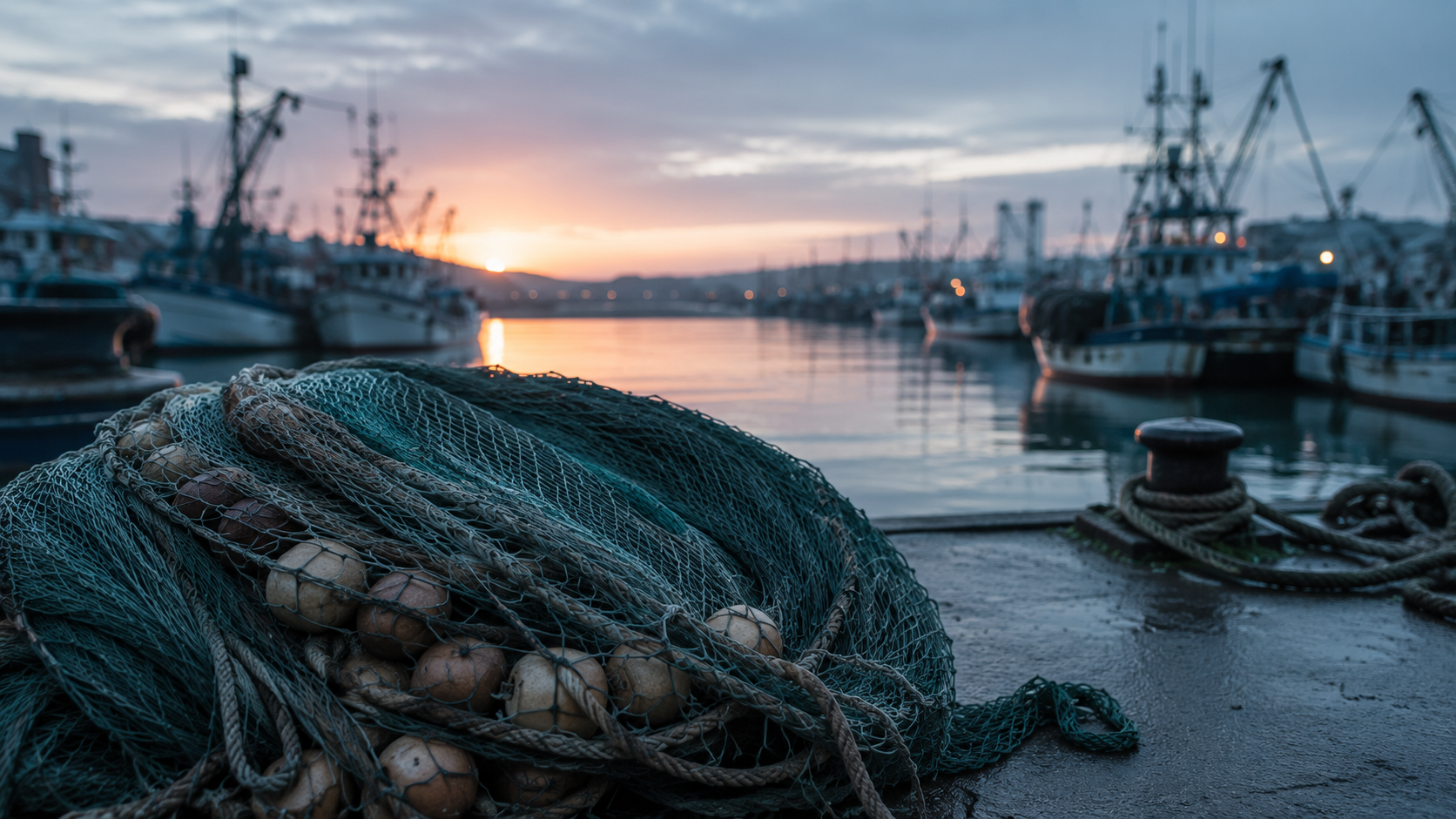 High-quality fresh seafood including fish, crabs, and mussels on ice for food photography.